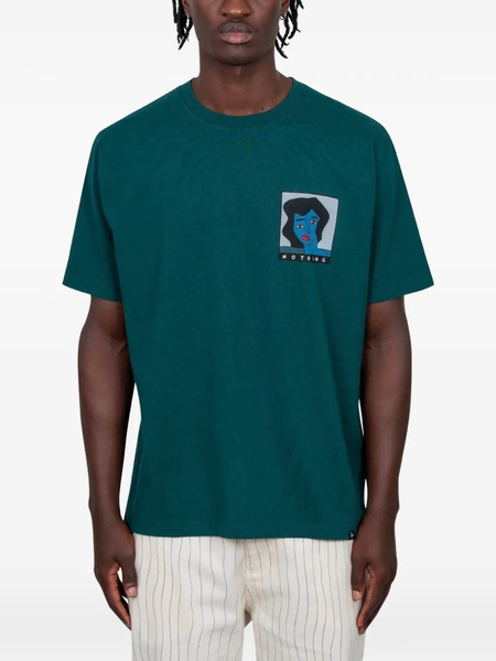  By Parra Graphic T-shirt Nothing Please - Green 
