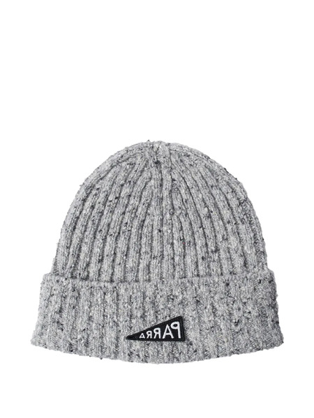 By Parra Reversed Flag Knitted Beanie - Grey 