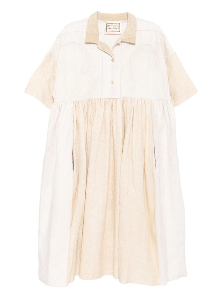  By Walid Backed Lace Wednesday Dress - Neutrals 