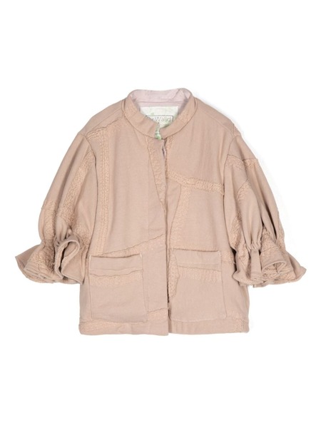  By Walid Decorative-stitching Cotton Jacket - Brown 