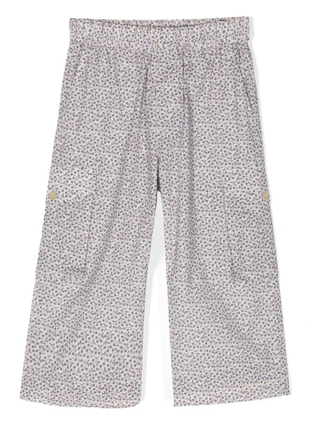 By Walid Floral-print Straight-leg Trousers - Grey 