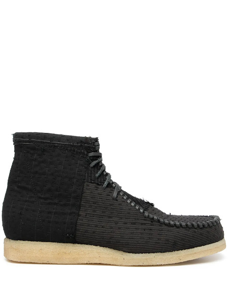  By Walid Lace-up Desert Boots - Black 