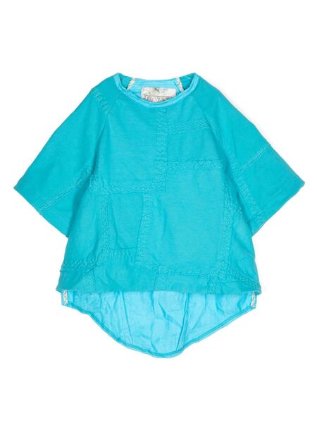  By Walid Patchwork Cotton T-shirt - Blue 