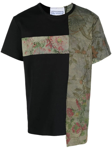  By Walid Patchy Two-tone T-shirt - Black 