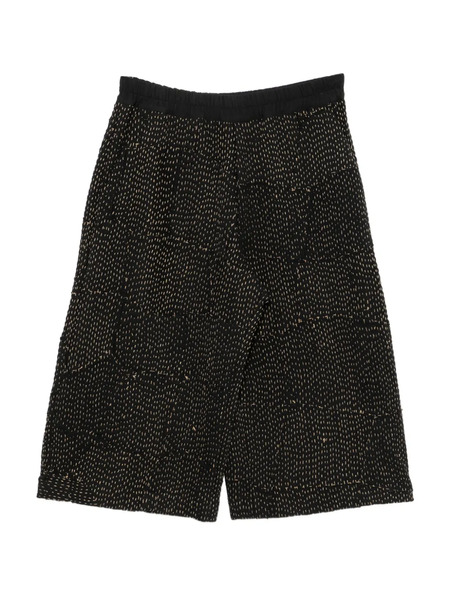  By Walid Re-patch Cropped Trousers - Black 