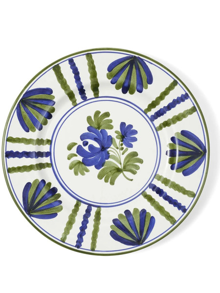  Cabana Blossom Ceramic Dinner Plate (29cm) - Green 