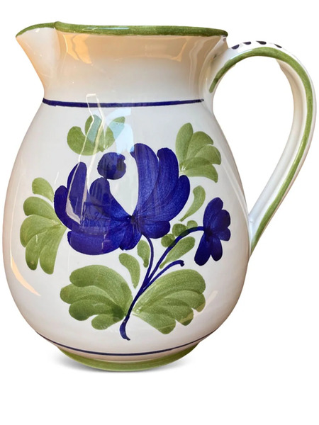  Cabana Blossom Ceramic Jug (14.5cm X 18.6cm) - Neutrals 