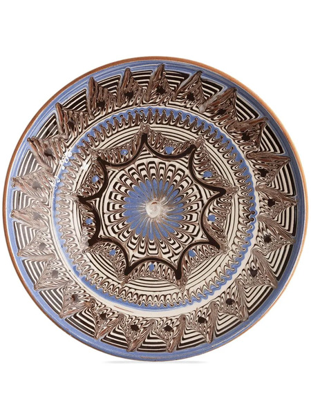  Cabana Horezu Ceramic Plate (21cm) - Neutrals 