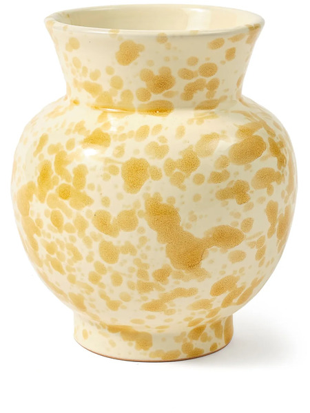  Cabana Speckled Vase - Yellow 