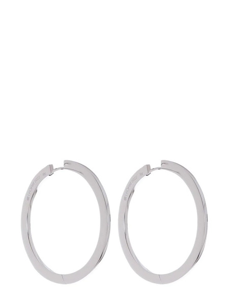  Cadar 18kt White Gold Hoop Earrings - Silver 
