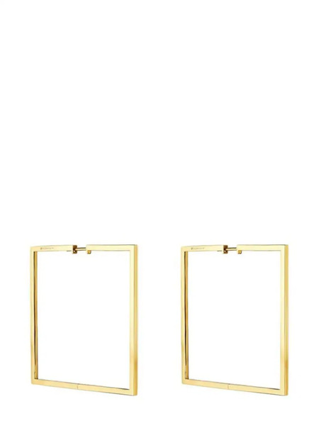  Cadar 18kt Yellow Gold Foundation Square Hoop Earrings 