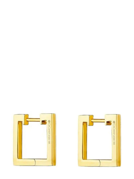  Cadar 18kt Yellow Gold Foundation Square Hoop Earrings 