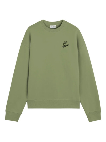  Café Kitsuné Embroidered-logo Sweatshirt - Green 