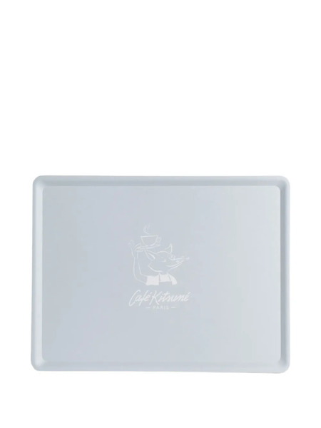  Café Kitsuné Fox-logo Rectangular Tray - Green 