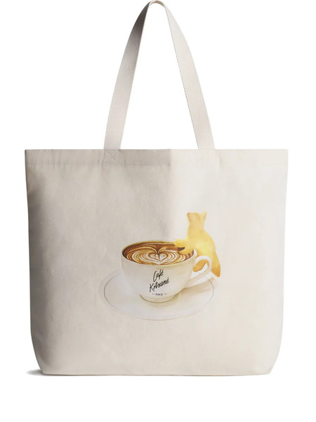 Café Kitsuné Graphic-print Tote Bag - Neutrals 