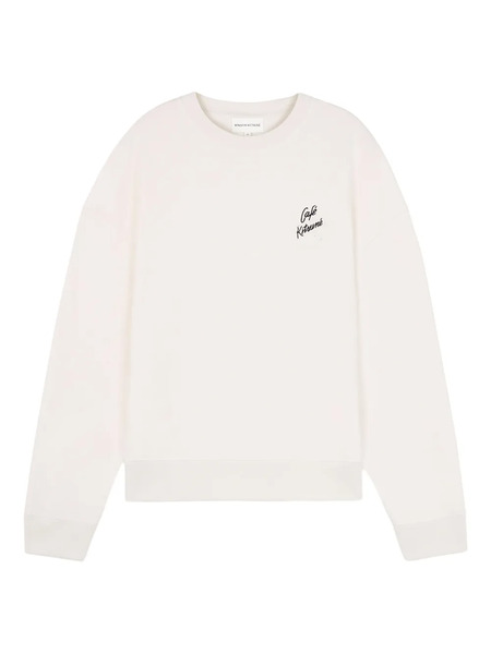  Café Kitsuné Logo Sweatshirt - Neutrals 