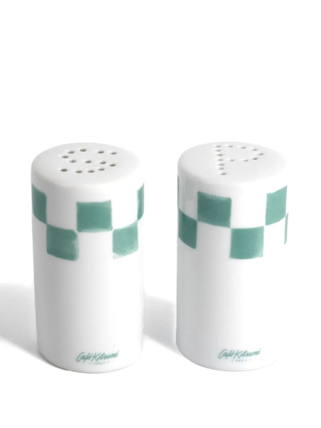  Café Kitsuné Porcelain Salt And Pepper Set - White 