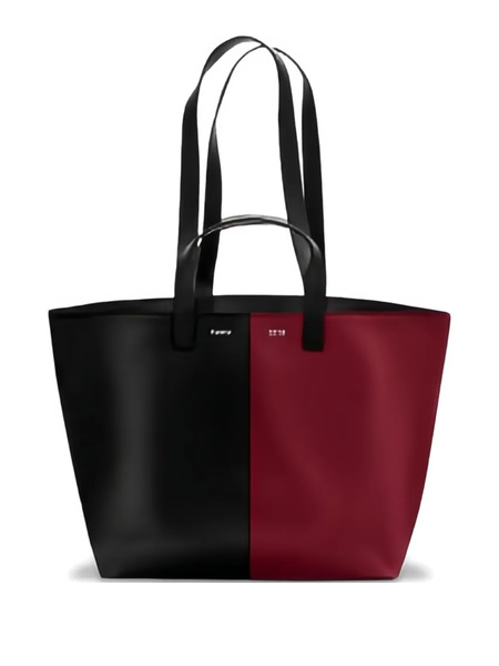  Cahu Leather Tote Bag - Black 
