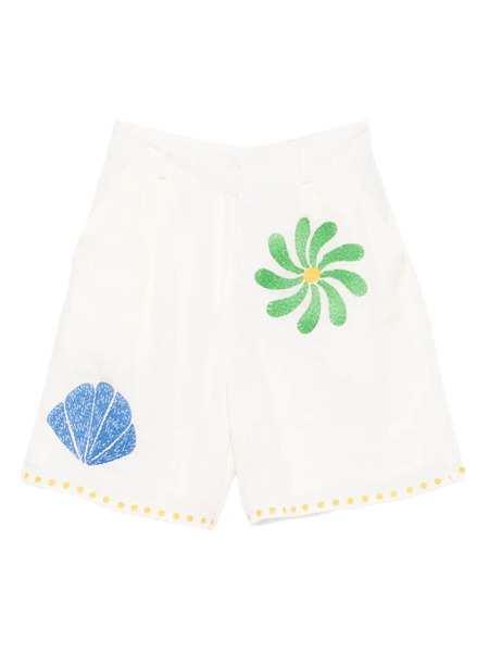  Cala De La Cruz Sia Bermuda Shorts - White 