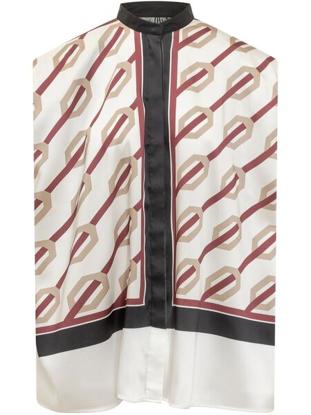  Calcaterra Vunica-print Blouse - Neutrals 