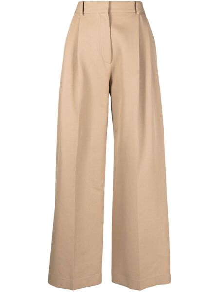  Calcaterra Wide-leg Tailored-cut Trousers - Brown 