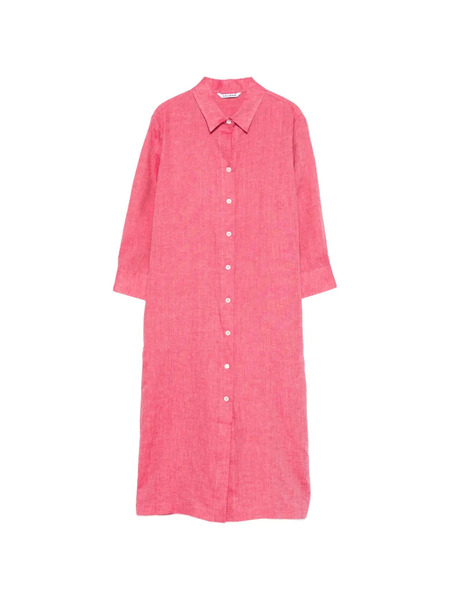  Caliban Buttoned Shirt Mini Dress - Pink 