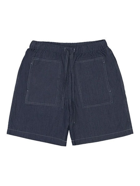 Callipygian Denim Shorts - Blue 