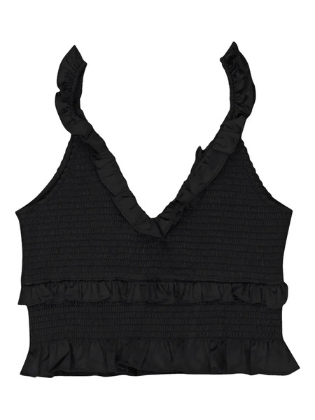  Callipygian Satin Top - Black 