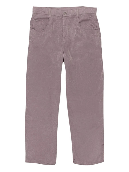  Callipygian Satin Trousers - Purple 