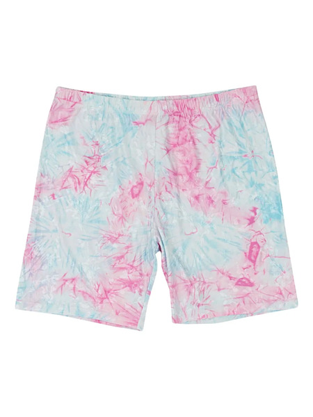  Callipygian Tie-dye multi (rainbow) Shorts - Pink 