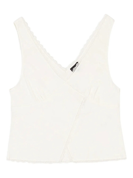  Callipygian V-neck Tank Top - White 