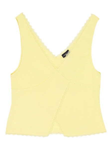  Callipygian V-neck Tank Top - Yellow 