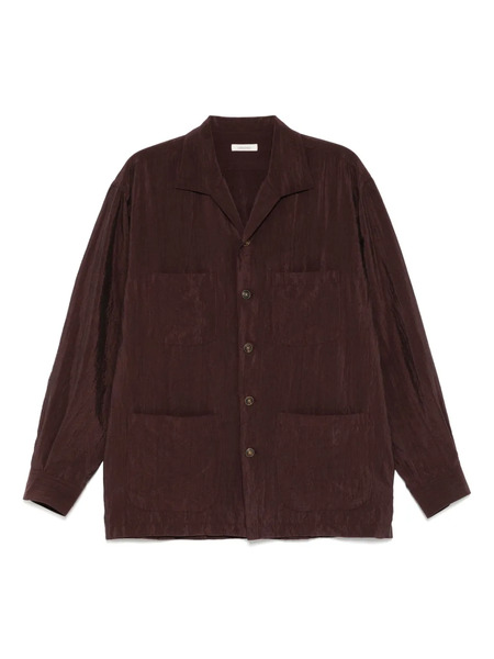  Calmlence Classic Open-collar Shirt - Red 