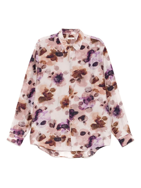  Calmlence Floral-print Shirt - Pink 