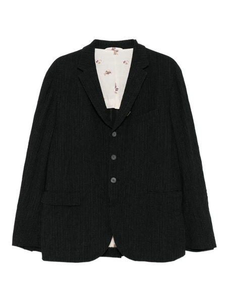  Calmlence Striped Blazer - Black 