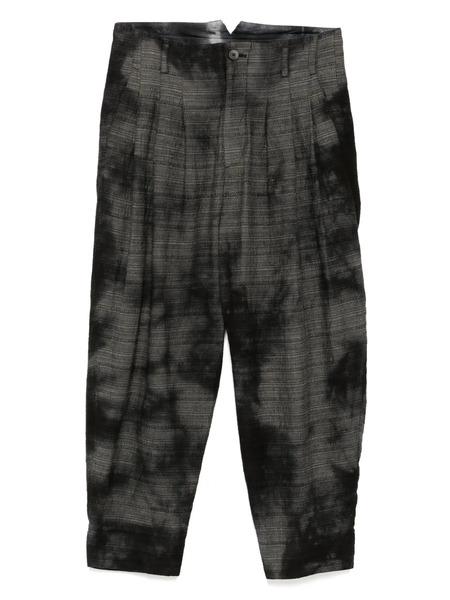  Calmlence Triple Pleated Tapered Trousers - Grey 
