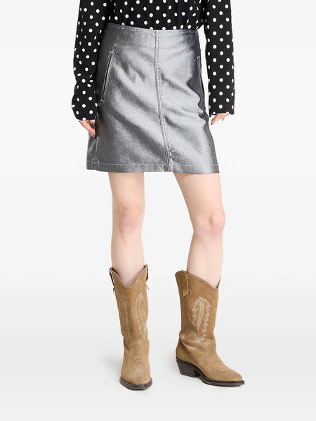  Calvin Klein A-line Denim Mini Skirt - Grey 