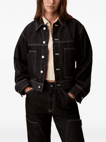  Calvin Klein Button-up Denim Jacket - Blue 