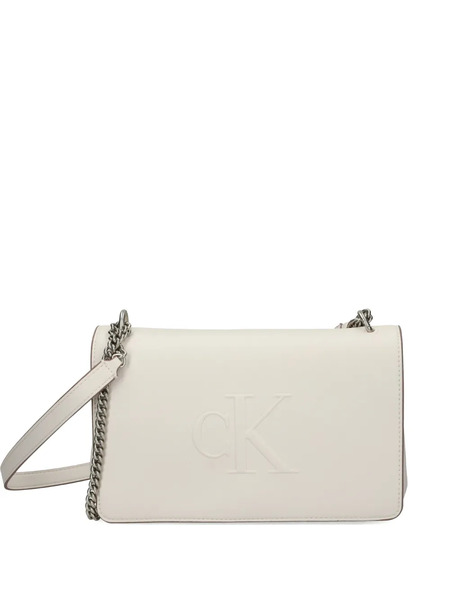  Calvin Klein Chain-link Cross Body Bag - White 
