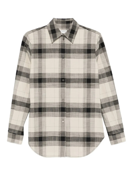  Calvin Klein Collection Plaid Buttoned Scarlett Shirt - Black 
