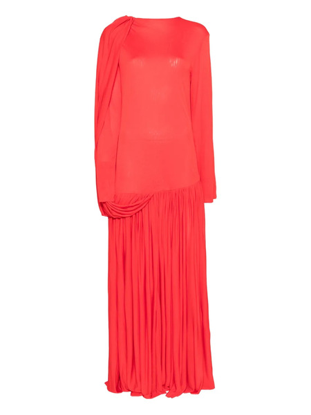  Calvin Klein Collection Sara Draped Pleated Gown - Red 