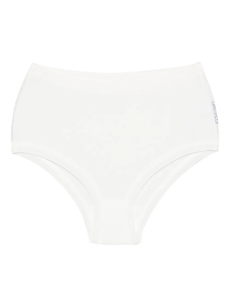  Calvin Klein Collection Tyra Ribbed-knit Brief - White 