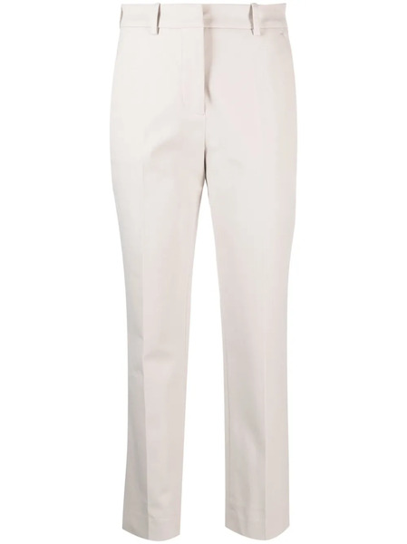  Calvin Klein Cropped Gabardine Trousers - Grey 