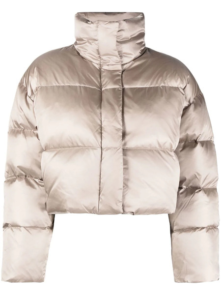  Calvin Klein Cropped Puffer Jacket - Neutrals 