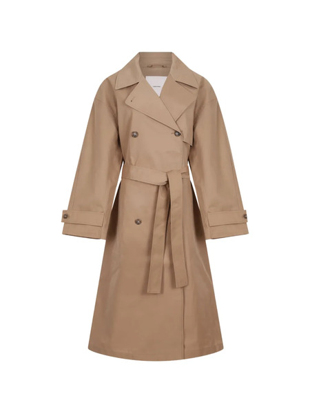  Calvin Klein Double-breasted Belted Trench Coat - Brown 