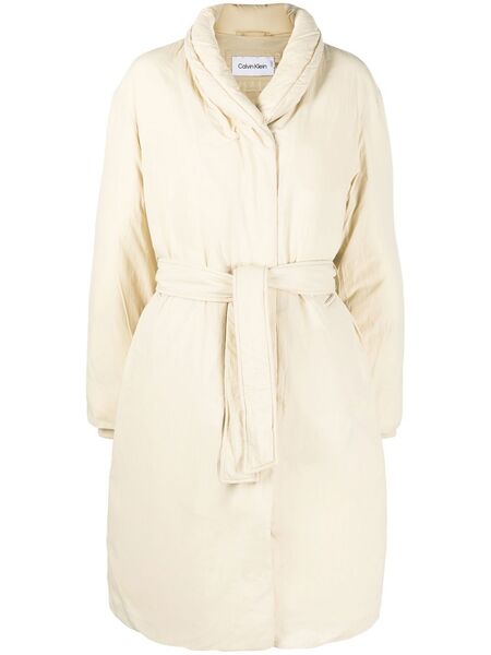  Calvin Klein Down Puffer Coat - Neutrals 
