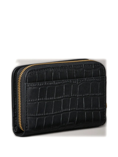  Calvin Klein Embossed Zip Wallet - Black 