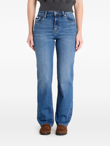  Calvin Klein High-rise Straight Jeans - Blue 