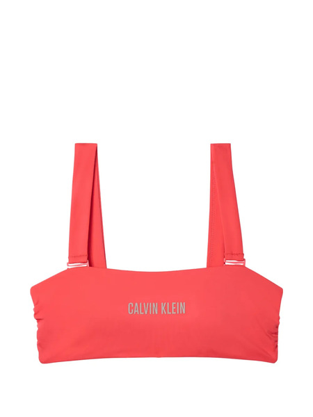  Calvin Klein Intense Power Bandeau Bikini Top - Red 