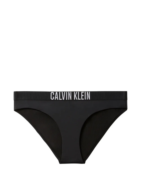  Calvin Klein Intense Power Logo-waistband Bikini Bottoms - Black 